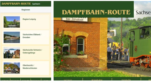 App Dampfbahn-Route Sachsen – Vorschaubild