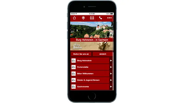 Website Burg Hohnstein – Vorschaubild